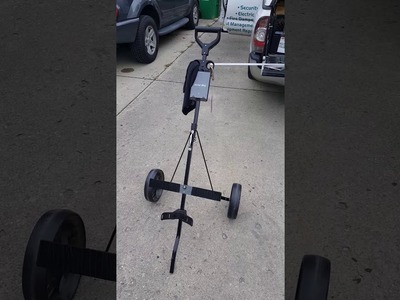 DIY disc golf cart