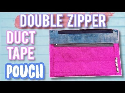DIY Duct Tape double zipper pencil case | Crafty Phoenix