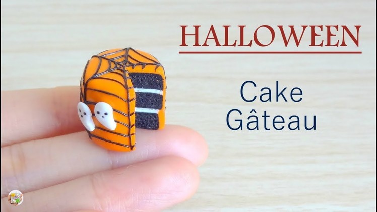 DIY Halloween Cake. Tuto Fimo Gâteau d'Halloween