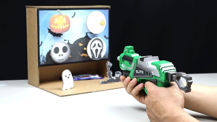 DIY Halloween Game - Toy Gun Lucky Shooting