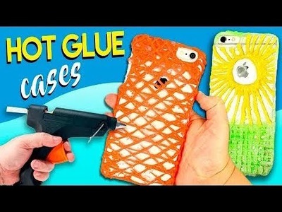 DIY Hot GLUE CASES * DIY home made CELL PHONE case with SILICON ✅  Top Tips & Tricks