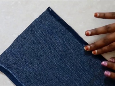 DIY : Jeans Recycling | Wallet making using old jeans at home