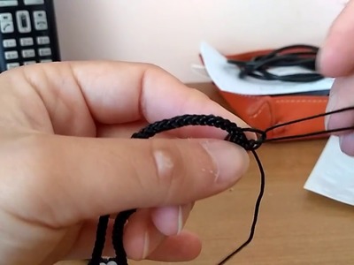 DIY Knitted Necklace with Rubber Pendant Holder for Xiaomi Mi Band 2  -  BLACK