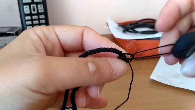 DIY Knitted Necklace with Rubber Pendant Holder for Xiaomi Mi Band 2  -  BLACK