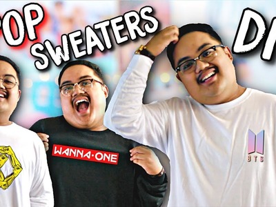 DIY KPOP Sweaters! (BTS, EXO, etc.) | KPOPAMOO