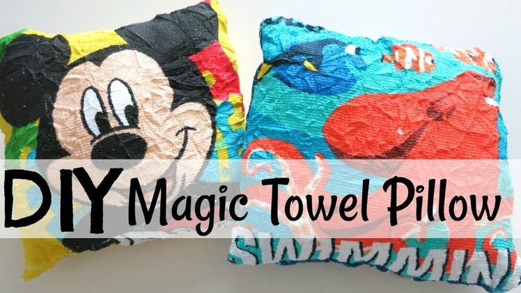 DIY Magic Towel Pillow