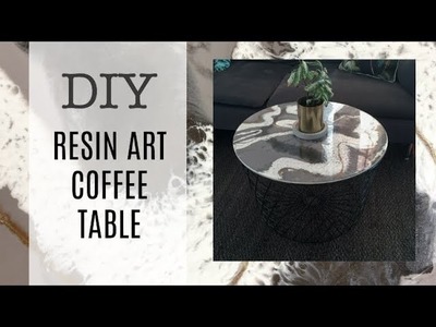 DIY Resin Art Coffee Table
