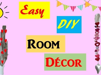 DIY ROOM DECOR IDEAS WITH PAPER | CHEAP AND EASY IDEAS | valentines day| DECORATION ideas