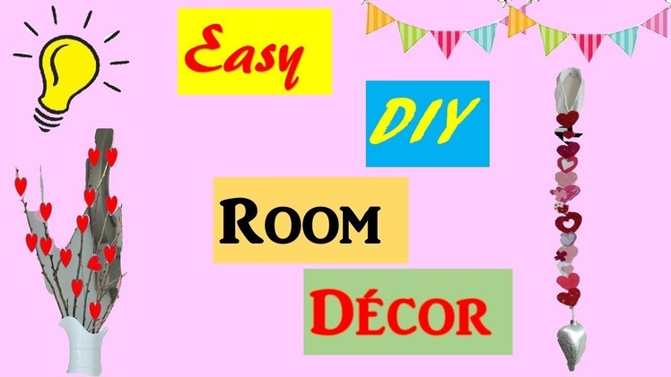 DIY ROOM DECOR IDEAS WITH PAPER | CHEAP AND EASY IDEAS | valentines day| DECORATION ideas