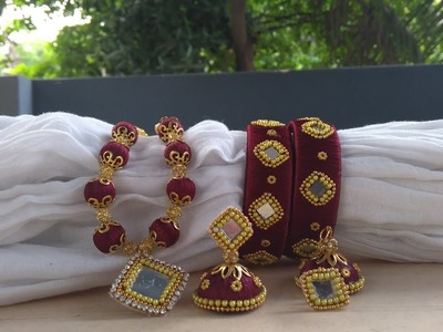 DIY Silk Thread Jewellery Necklace !!
