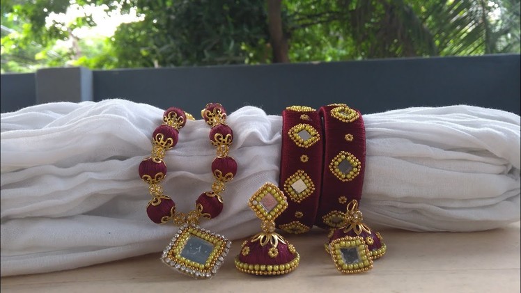 DIY Silk Thread Jewellery Necklace !!