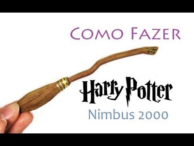 DIY Vassoura Harry Potter nimbus 2000 Miniature Harry Potter broom escoba