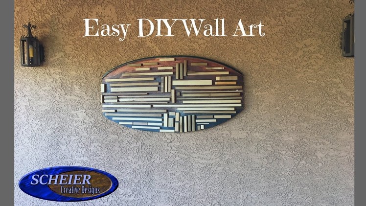 Easy To Make Wall Art. DIY Wood Art