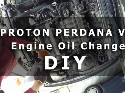 Engine Oil Change Proton Perdana V6 - Tukar Minyak Hitam Engin Kereta Proton Perdana