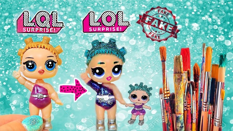 FAKE LOL DOLL Gets a MAKEOVER! DIY! Custom Cosmic Queen! FAKE to REAL LOL Doll