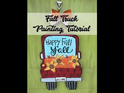 Fall Truck Door Hanger Painting Tutorial
