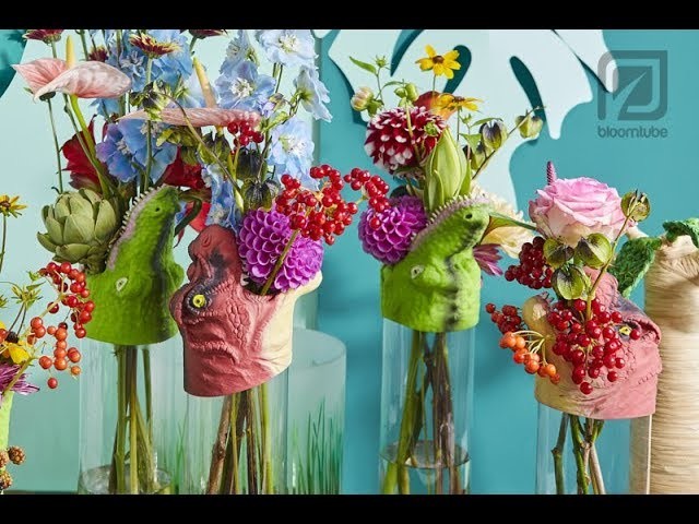 Fun flower vase arrangement Bloomtube Floral Inspiration How to make Tutorial