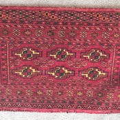 Hand-Knotted Vintage Afghan Decorative Tribal Baluchi Cushion Cover Area Rug