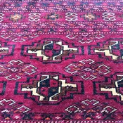 Hand-Knotted Vintage Afghan Decorative Tribal Baluchi Cushion Cover Area Rug