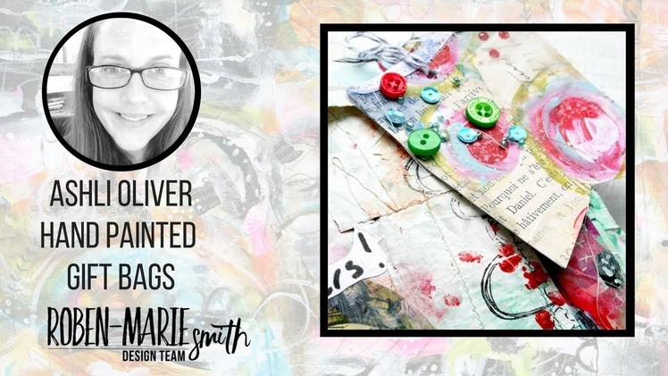 Hand Painted Gift Bags - Mixed Media Tutorial