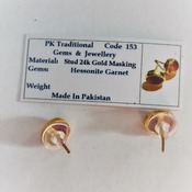 Hessonite Garnet Earrings/ Gift for her/ Valentines  Day gift for her