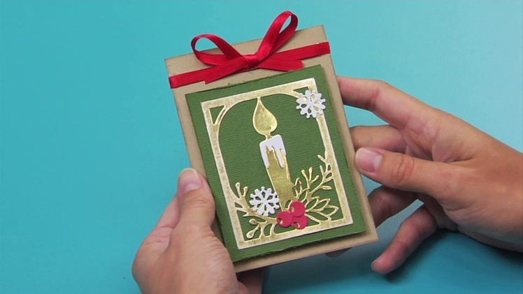 Holiday Cardmaking Die Cut Candle Tutorial | Katelyn Lizardi for Sizzix
