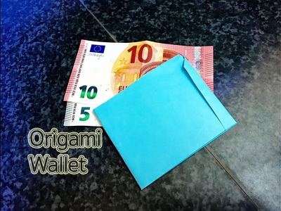 How to make a paper wallet : Origami : สอนพับกระเป๋าสตางค์