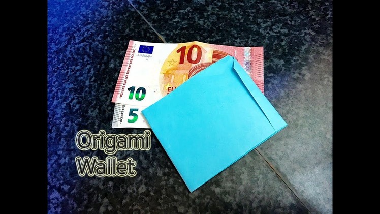 How to make a paper wallet : Origami : สอนพับกระเป๋าสตางค์