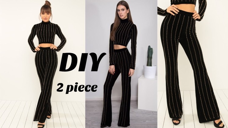 How To Make A Two Piece Flared Pant Set. DIY Bell Bottom Set