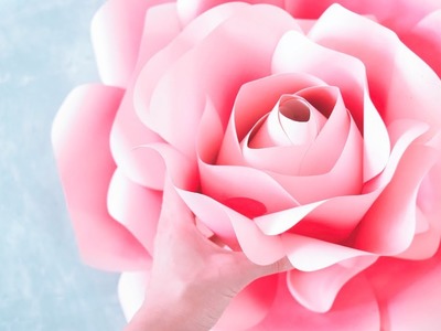 How to Make Giant Paper Roses- Rose Tutorial & Templates