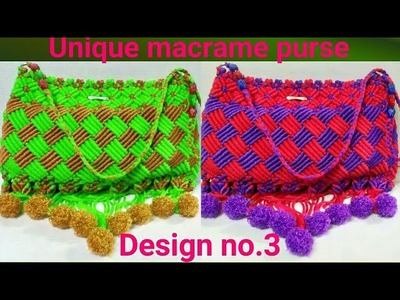 How To Make.  Macrame Hand bag.Ladies Purse. Full Tutorial In HD