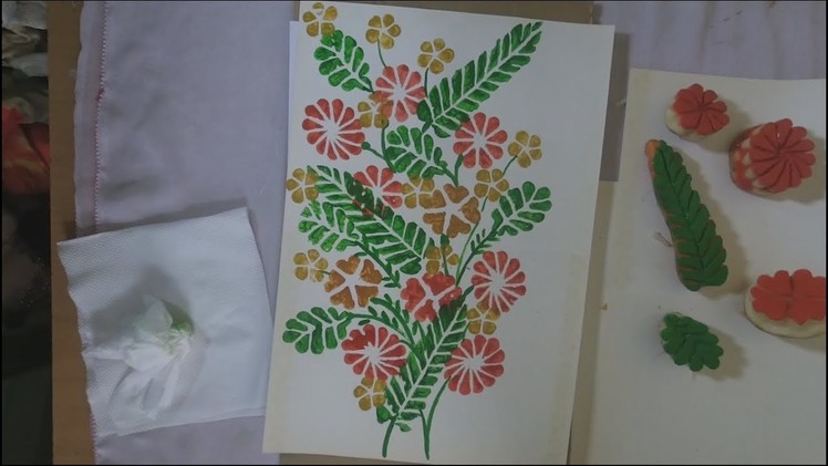How To Make Vegetable Carving Painting (Easy) (Full Tutorial)