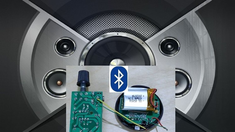 How to turn any loudspeaker into bluetooth loudspeaker DIY