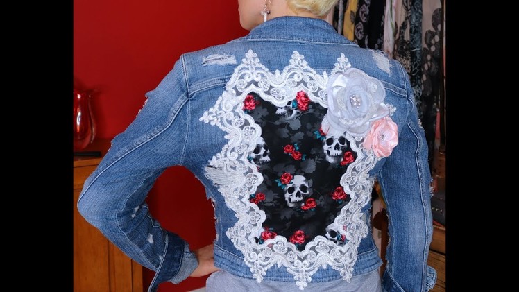 Let's Make Stuff! DIY Lace Denim Jacket