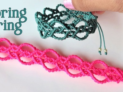 Macrame bracelet tutorial: The spring strings
