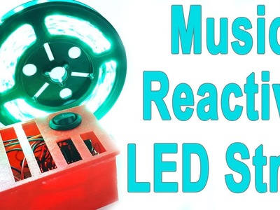 Music Reactive LED Strip Light with 3D Case DIY - Arduino and Sound Sensor