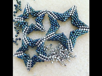 Open Double-Sided Beadwoven Star Tutorial