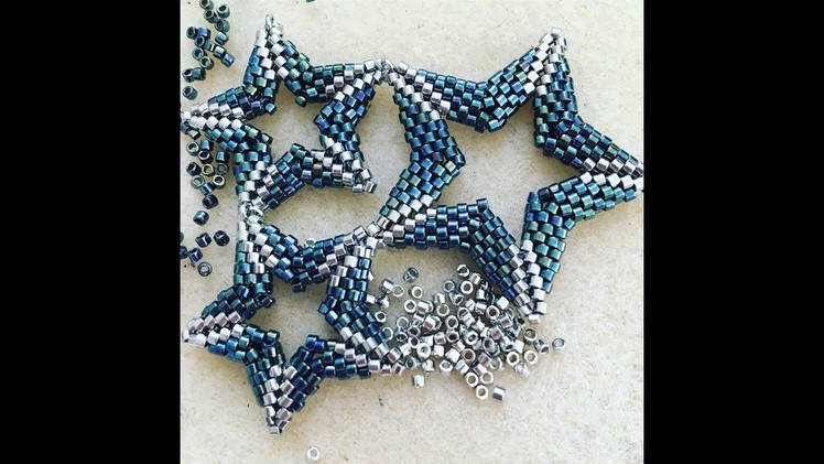 Open Double-Sided Beadwoven Star Tutorial