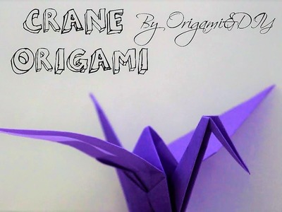 Origami: Paper Crane (Easy and Fast) | Tutorial | How to make a paper crane.