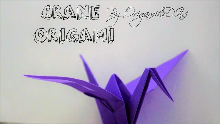 Origami: Paper Crane (Easy and Fast) | Tutorial | How to make a paper crane.