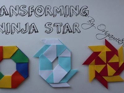 Origami: Transforming Ninja Star (Easy and Fast) | Tutorial for beginners!