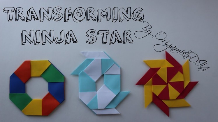 Origami: Transforming Ninja Star (Easy and Fast) | Tutorial for beginners!