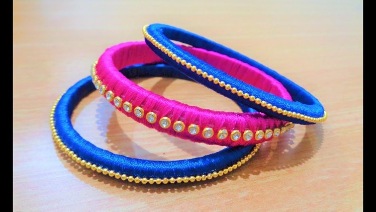 Silk Thread Fancy Bangles | DIY - Very Simple and Easy | Must Watch
