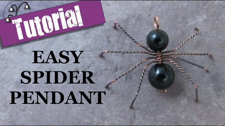 Spider Pendant - Halloween Jewelry Tutorial