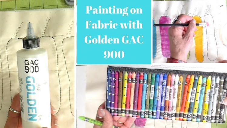 Textile Medium Tutorial, Golden CAG900 Fabric Medium, Painting on Fabric
