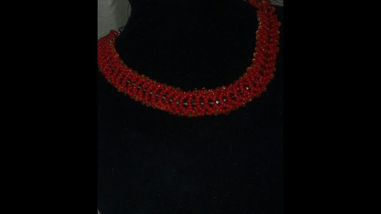 The tutorial on how to make this beautiful necklace bead he