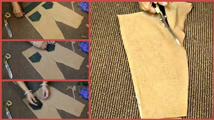 Trouser Cutting Tutorial - Easy Cutting Method Step By Step
