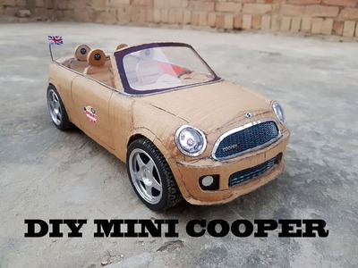 WOW! Super RC Mini cooper || How to make Cardboard Mini cooper || DIY ||  Electric Toy Car