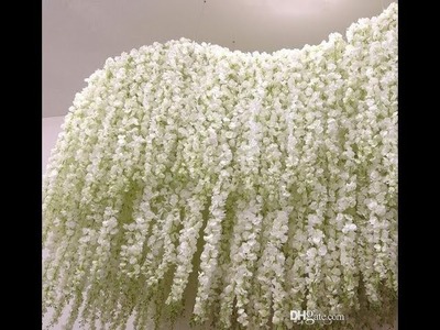 30PCS 100CM Artificial Hydrangea Orchid Wisteria Flower For DIY Wedding decoration |aliexpress