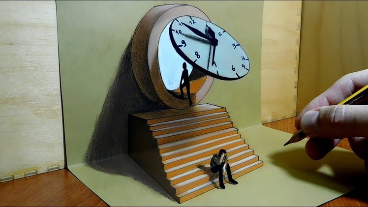 3D Trick Art on Paper - The Doubling Theory,  Space and Time